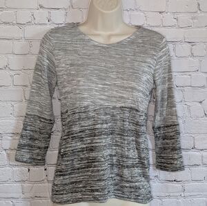 Boohoo Women's Gray Long Sleeve Top Size 4